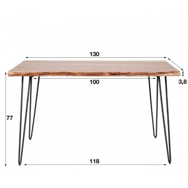 ZI Zoie Dining Table 130cm Natural